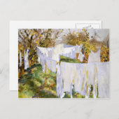 John Singer Sargent: La Biancheria Briefkaart (Voorkant / Achterkant)