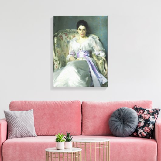 John Singer Sargent Lady Agnew Canvas Print (Insitu (Woonkamer))