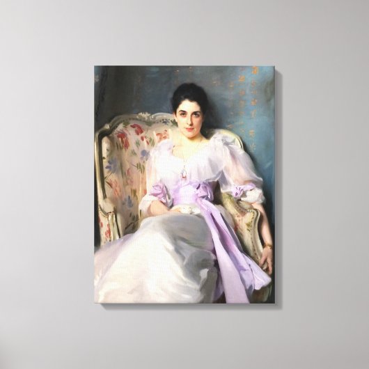 John Singer Sargent Lady Agnew van Lochnaw Canvas Afdruk (Voorkant)