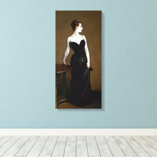 John Singer Sargent Madame X Canvas Afdruk (Insitu (Houten vloer))