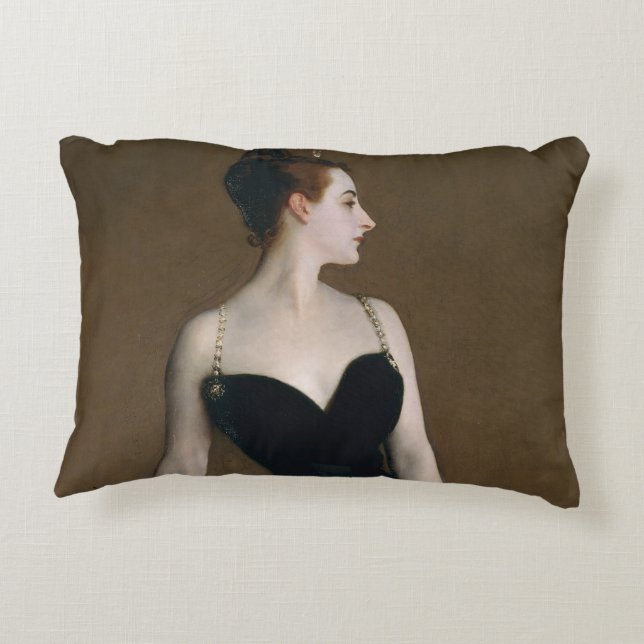 John Singer Sargent Madame X Classic Portret Accent Kussen (Achterkant)