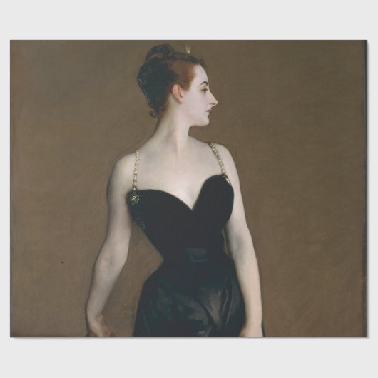 John Singer Sargent Madame X Classic Portret Cadeaupapier (Vlak)