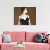 John Singer Sargent Madame X Classic Portret Canvas Afdruk (Insitu (Woonkamer))
