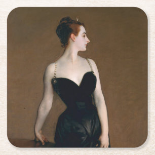 John Singer Sargent Madame X Classic Portret Kartonnen Onderzetters