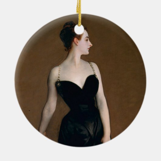 John Singer Sargent Madame X Classic Portret Keramisch Ornament (Achterkant)