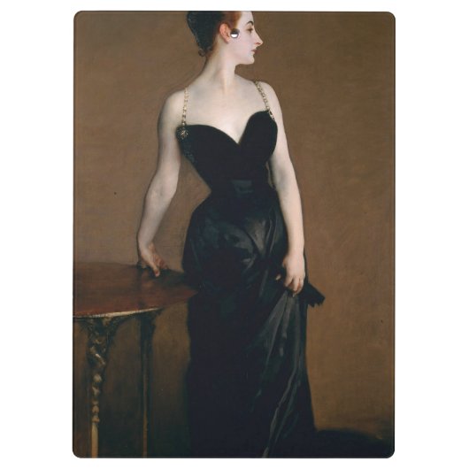 John Singer Sargent Madame X Classic Portret Klembord (Achterkant)