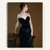 John Singer Sargent Madame X Classic Portret Notitieboek (Voorkant)