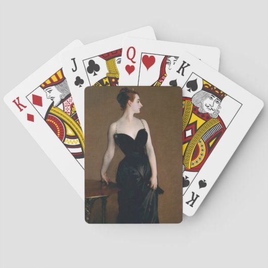 John Singer Sargent Madame X Classic Portret Pokerkaarten (Achterkant)