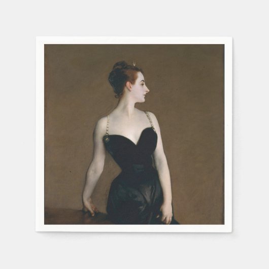 John Singer Sargent Madame X Classic Portret Servet (Voorkant)