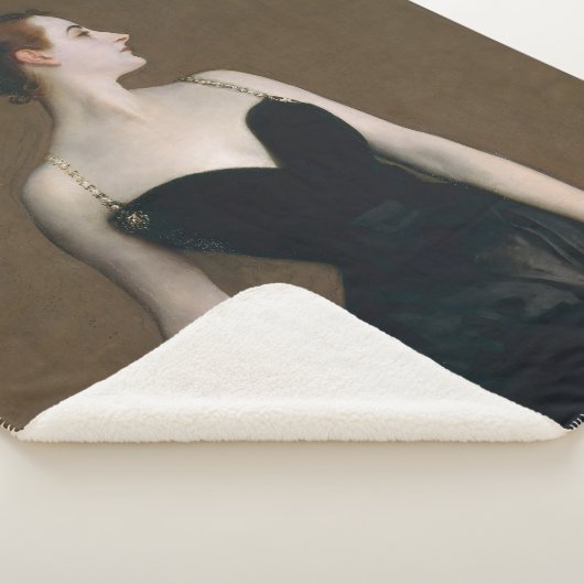 John Singer Sargent Madame X Classic Portret Sherpa Deken (3/4)