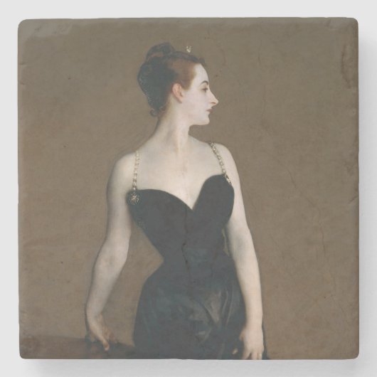 John Singer Sargent Madame X Classic Portret Stenen Onderzetter (Voorkant)