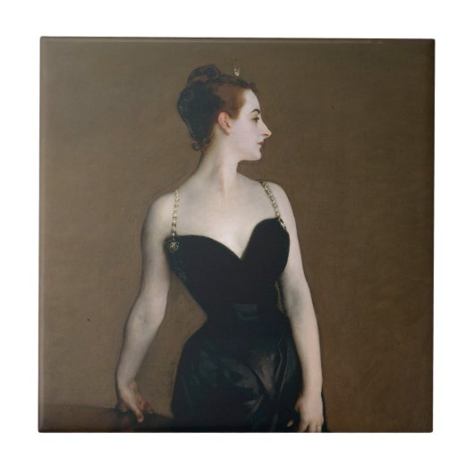 John Singer Sargent Madame X Classic Portret Tegeltje (Voorkant)