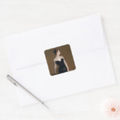 John Singer Sargent Madame X Classic Portret Vierkante Sticker (Envelop)