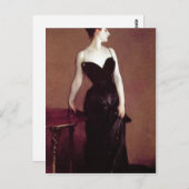 John Singer Sargent Madame X (Madame Pierre Gautre Briefkaart (Voorkant / Achterkant)