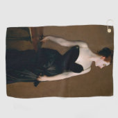John Singer Sargent Madame X Portret Moody Golfhanddoek (Horizontaal)