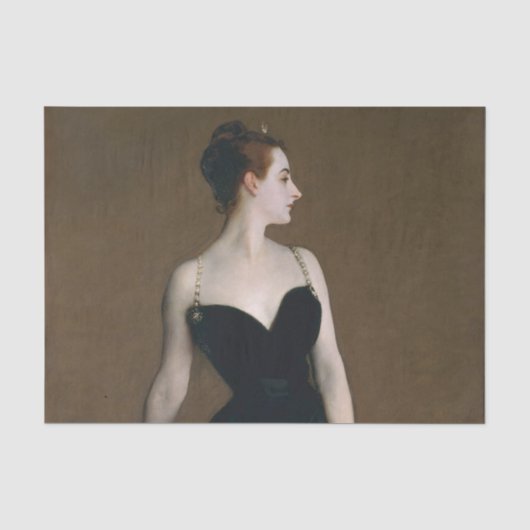 John Singer Sargent Madame X Portret Moody Tissuepapier (Voorkant)