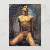 John Singer Sargent - Mannelijke studie Briefkaart (Voorkant)