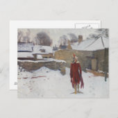 John Singer Sargent - Mannikin in de sneeuw Briefkaart (Voorkant / Achterkant)