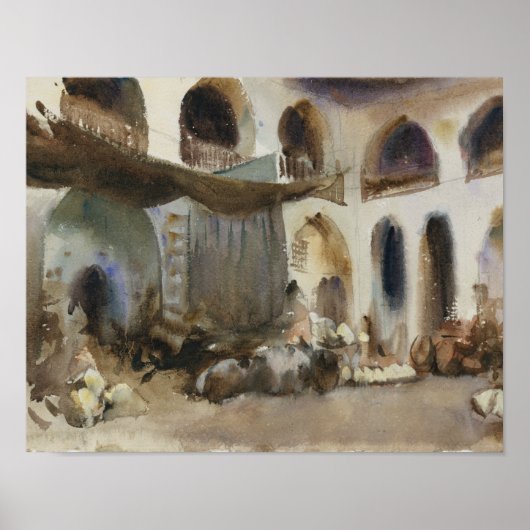 John Singer Sargent - Marktplaats Poster (Voorkant)