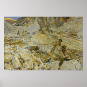 John Singer Sargent - Marmer omlaag brengen Poster