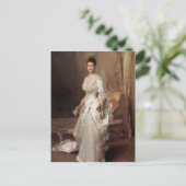 John Singer Sargent- Mevr. Henry White Briefkaart (Staand voorkant)