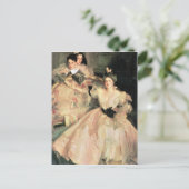 John Singer Sargent - mevrouw Carl Meyer en haar k Briefkaart (Staand voorkant)