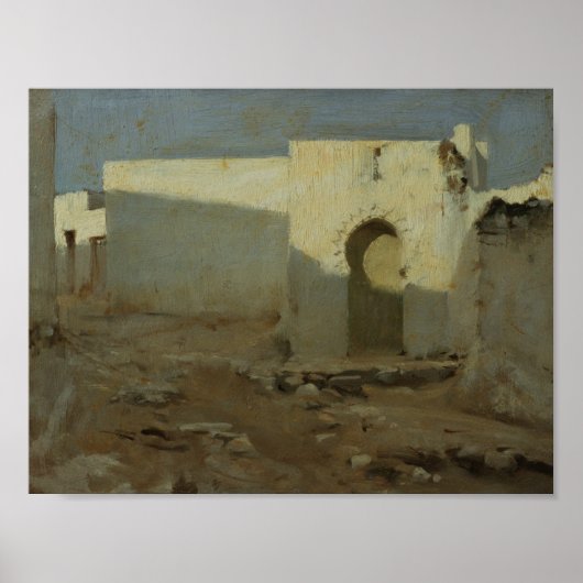 John Singer Sargent - Moorish Buildings in Poster (Voorkant)