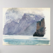 John Singer Sargent - Mountain Lake Poster (Voorkant)