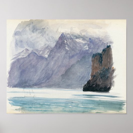 John Singer Sargent - Mountain Lake Poster (Voorkant)