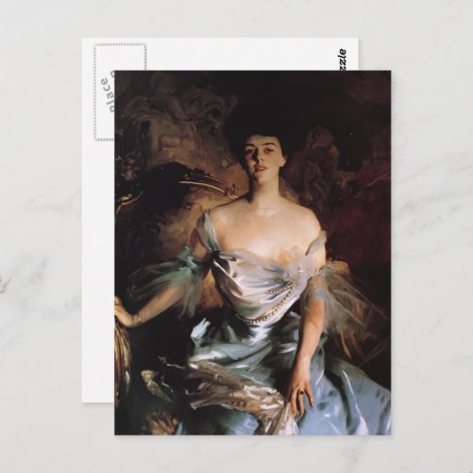 John Singer Sargent-Mrs Joseph E. Widener Briefkaart (Voorkant / Achterkant)