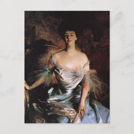 John Singer Sargent-Mrs Joseph E. Widener Briefkaart (Voorkant)