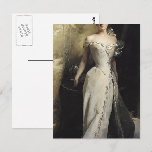 John Singer Sargent-Mrs Ralph Curtis Briefkaart (Voorkant / Achterkant)