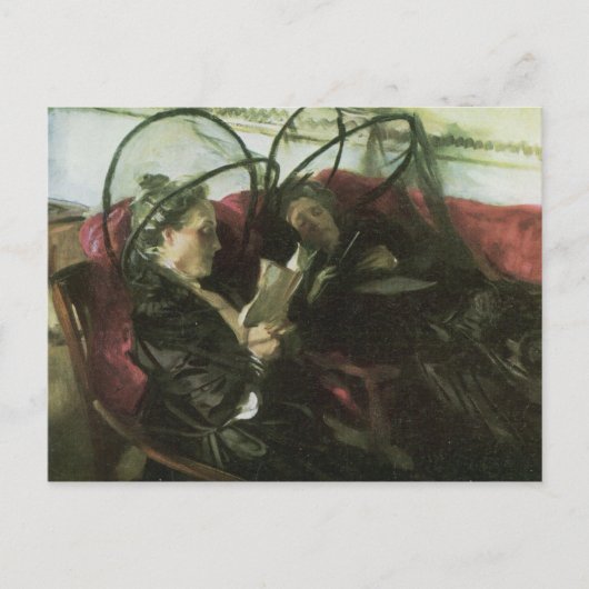 John Singer Sargent - muskietennetten Briefkaart (Voorkant)