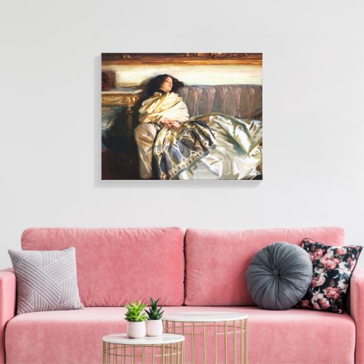 John Singer Sargent Nonchaloir Canvas Print (Insitu (Woonkamer))