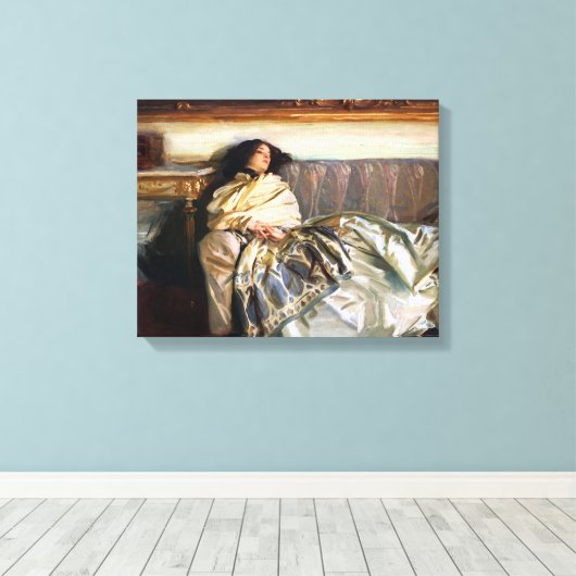 John Singer Sargent Nonchaloir Canvas Print (Insitu (Houten vloer))