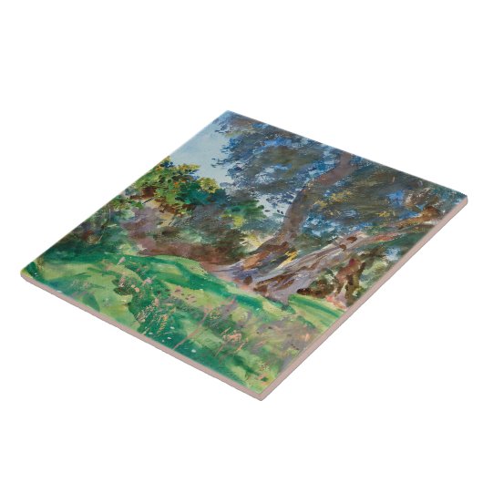 John Singer Sargent - Olive Trees, Corfu Tegeltje (Zijkant)