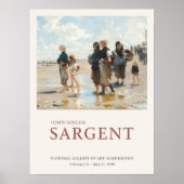 John Singer Sargent Op weg naar visschilderij Poster (Voorkant)