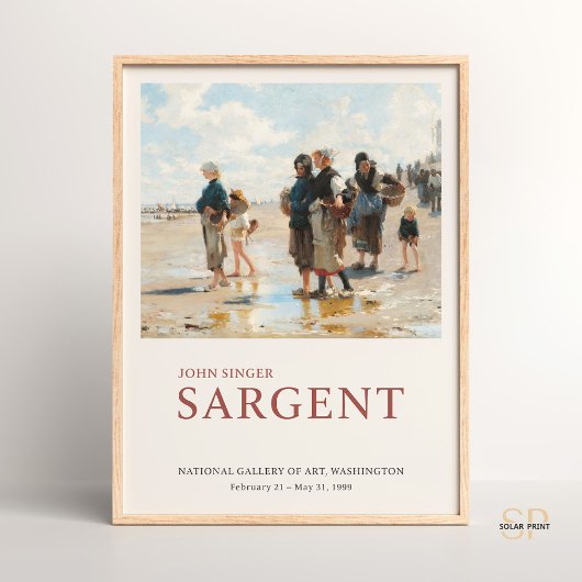 John Singer Sargent Op weg naar visschilderij Poster