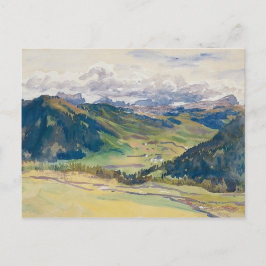 John Singer Sargent - Open Valley, Dolomites Briefkaart (Voorkant)
