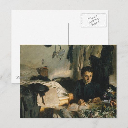 John Singer Sargent - Padre Sebastiano Briefkaart (Voorkant / Achterkant)