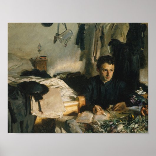 John Singer Sargent - Padre Sebastiano Poster (Voorkant)