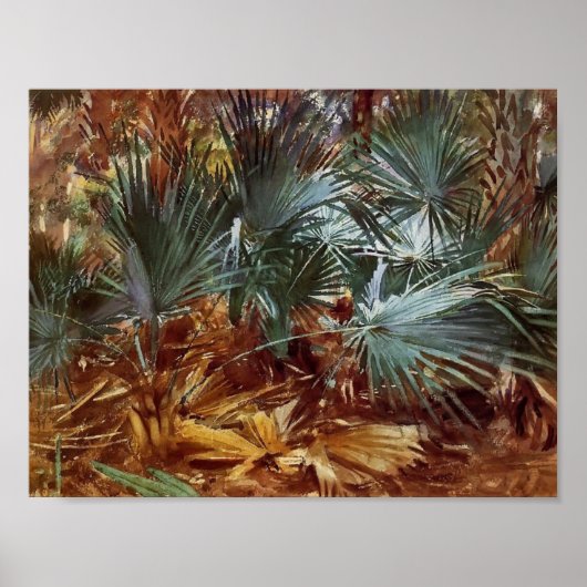 John Singer Sargent: Palmettos Poster (Voorkant)