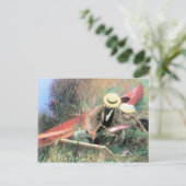 John Singer Sargent - Paul Helleu staat bij zijn Briefkaart (Staand voorkant)