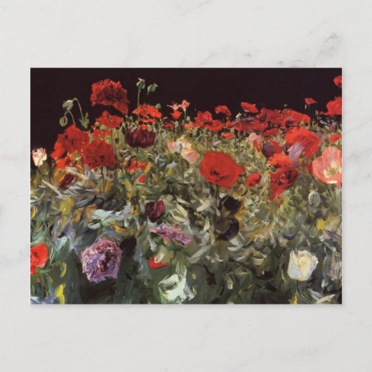 John Singer Sargent-Poppies Briefkaart (Voorkant)