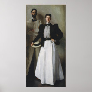 John Singer Sargent - Portret van de heer John Sin Poster