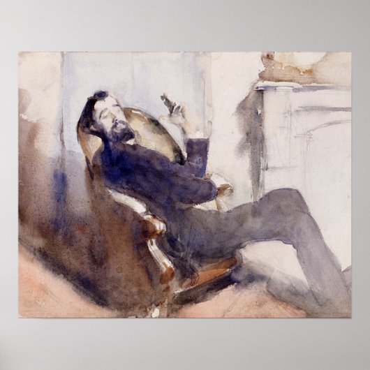 John Singer Sargent - Portret van Paul-Cesar Helle Poster (Voorkant)