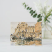 John Singer Sargent - Rio dei Mendicanti, Venetië Briefkaart (Staand voorkant)