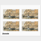 John Singer Sargent - Rio dei Mendicanti, Venetië Rechthoekige Sticker (Vel)