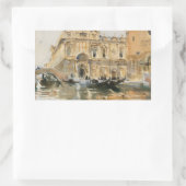 John Singer Sargent - Rio dei Mendicanti, Venetië Rechthoekige Sticker (Tas)
