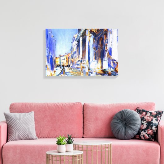 John Singer Sargent Rio dell'Angelo Venetië Canvas Afdruk (Insitu (Woonkamer))
